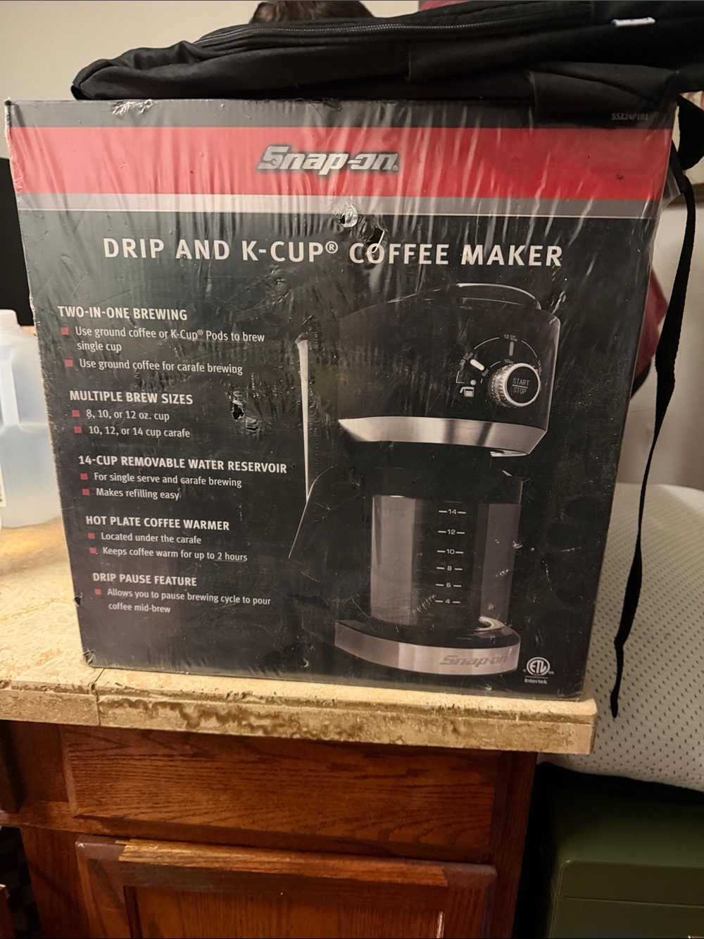 Snap-on Black Drip and K-Cup Coffee Maker